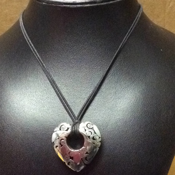 Brighton Heart Necklace on 16" cord. - Picture 2 of 5